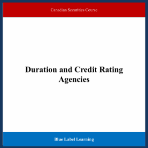 Duration and Credit Rating Agencies