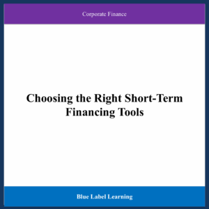 Choosing the Right Short-Term Financing Tools