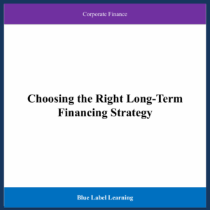 Choosing the Right Long-Term Financing Strategy