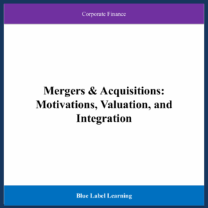 Mergers & Acquisitions: Motivations, Valuation, and Integration
