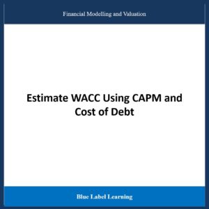 Estimate WACC Using CAPM and Cost of Debt