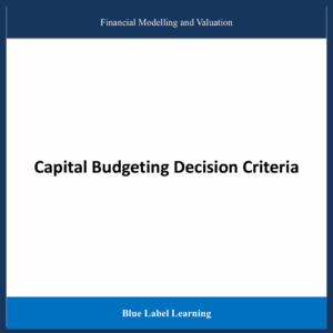 Capital Budgeting Decision Criteria