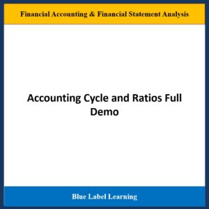 Accounting Cycle and Ratios Full Demo